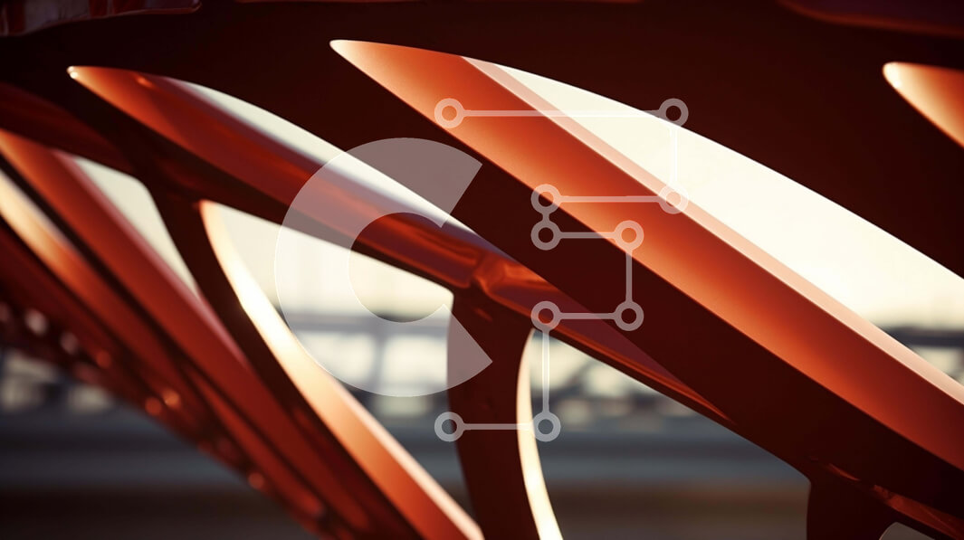 Intra Συλλεκτικό Ξύλινο Παζλ Plywood  4mm - Πορτοκαλί γέφυρα με ευδιάκριτα σχήματα και γραμμές Σε Ξύλινο Κουτί - Διαστάσεις Puzzle: 10x10 cm – 25 κομμάτια