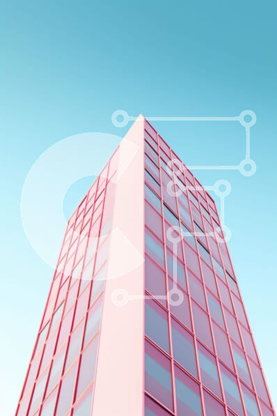 Intra Συλλεκτικό Ξύλινο Παζλ Plywood  4mm - Μοναδικό ροζ κτίριο Σε Ξύλινο Κουτί - Διαστάσεις Puzzle: 10x10 cm – 25 κομμάτια