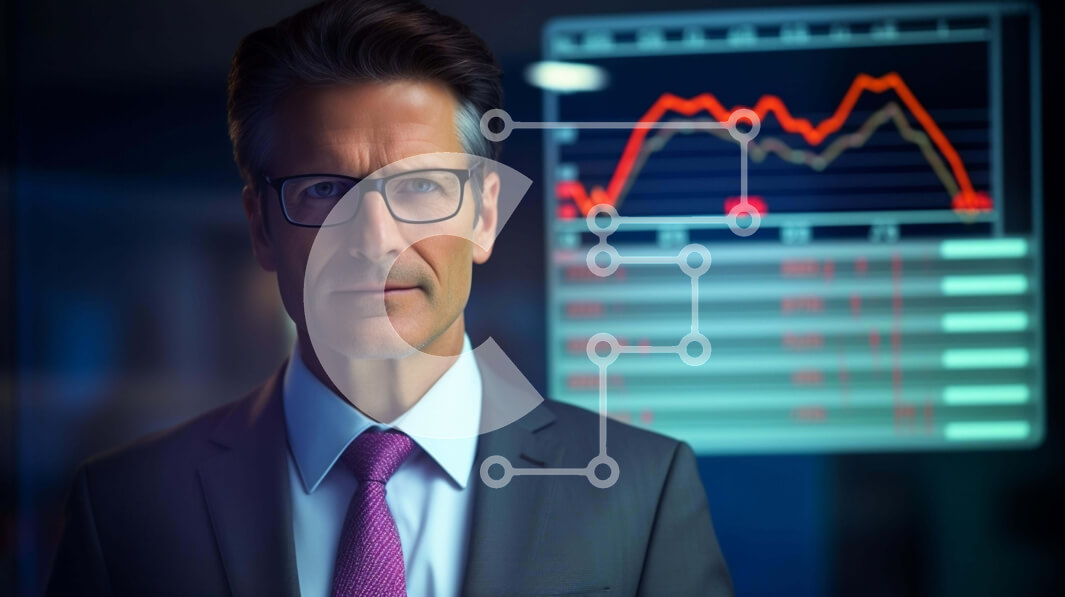 Intra Συλλεκτικό Ξύλινο Παζλ Plywood  4mm - Επιχειρηματίας που αναλύει γραφήματα και γραφήματα Σε Ξύλινο Κουτί - Διαστάσεις Puzzle: 10x10 cm – 25 κομμάτια