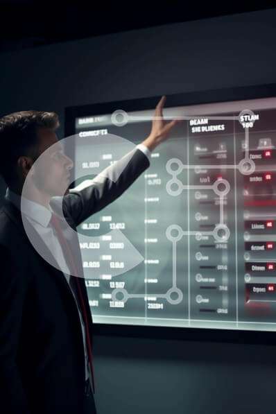 Intra Συλλεκτικό Ξύλινο Παζλ Plywood  4mm - Άνθρωπος με ηλεκτρονική οθόνη Σε Ξύλινο Κουτί - Διαστάσεις Puzzle: 10x10 cm – 25 κομμάτια