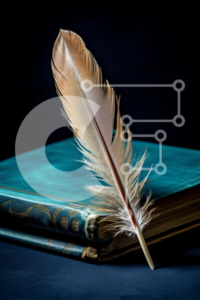 Intra Συλλεκτικό Ξύλινο Παζλ Plywood  4mm - Φτερούλα και παλιά βιβλία Σε Ξύλινο Κουτί - Διαστάσεις Puzzle: 10x10 cm – 25 κομμάτια