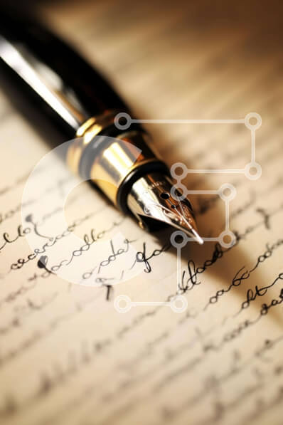 Intra Συλλεκτικό Ξύλινο Παζλ Plywood  4mm - Vintage στυλό σε ανοιχτό χαρτί Σε Ξύλινο Κουτί - Διαστάσεις: 10x10 cm – 25 κομμάτια