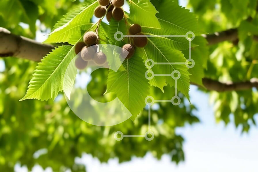 Intra Συλλεκτικό Ξύλινο Παζλ Plywood  4mm - Καρύδια και φουντούκια σε κλαδί δέντρου Σε Ξύλινο Κουτί - Διαστάσεις: 10x10 cm – 25 κομμάτια