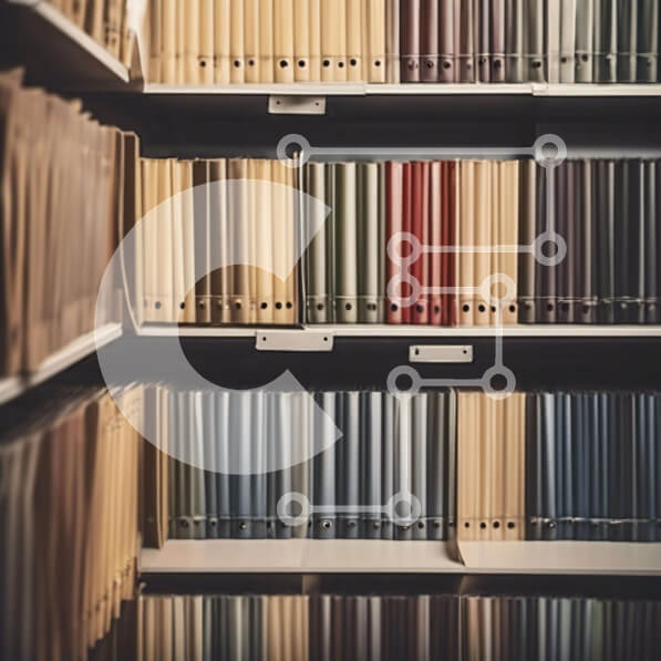 Intra Συλλεκτικό Ξύλινο Παζλ Plywood  4mm - Βιβλιοθήκη με φακέλους και βιβλιοδεσίες Σε Ξύλινο Κουτί - Διαστάσεις Puzzle: 10x10 cm – 25 κομμάτια