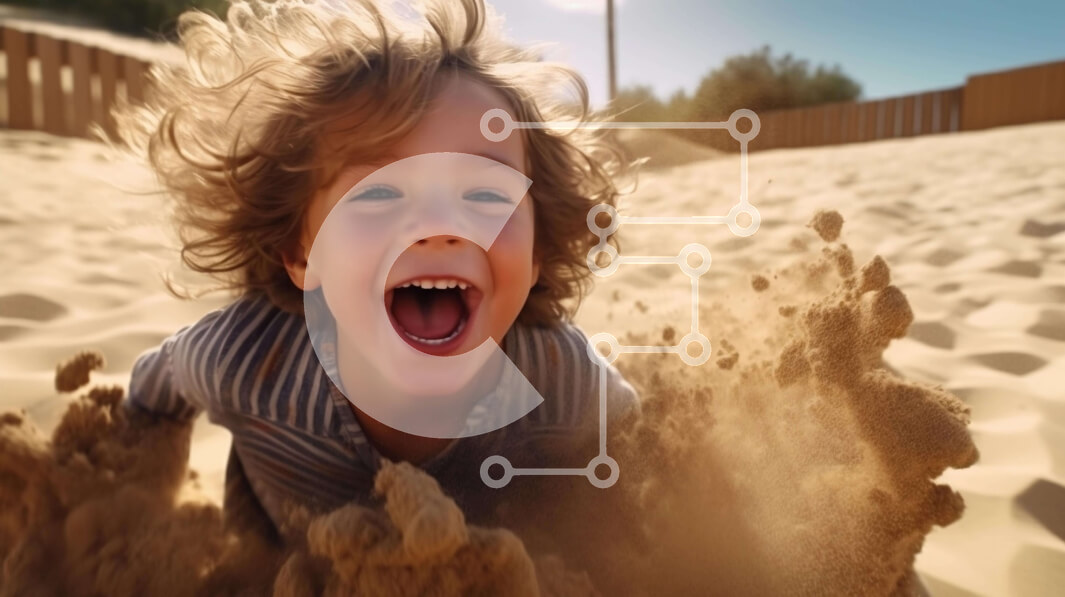 Intra Συλλεκτικό Ξύλινο Παζλ Plywood  4mm - Νεαρό αγόρι που παίζει στο λούνα παρκ Σε Ξύλινο Κουτί - Διαστάσεις Puzzle: 10x10 cm – 25 κομμάτια