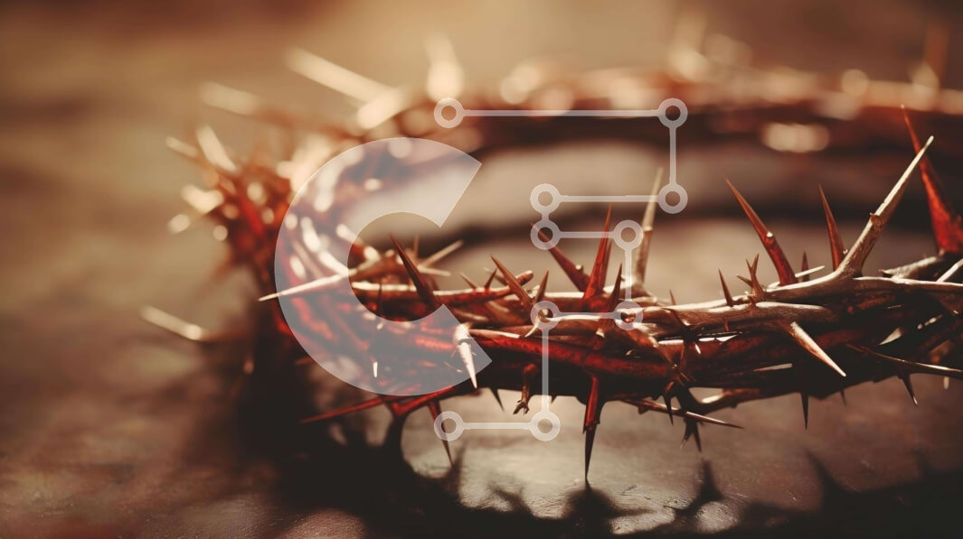 Intra Συλλεκτικό Ξύλινο Παζλ Plywood  4mm - Ακάνθινο στέμμα Σε Ξύλινο Κουτί - Διαστάσεις Puzzle: 10x10 cm – 25 κομμάτια