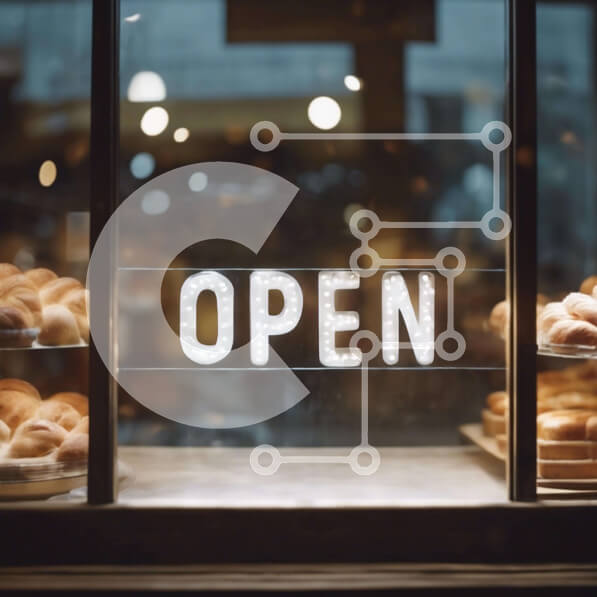 Σετ των 2 Intra Συλλεκτικό Ξύλινο Παζλ Plywood  4mm - Εμφάνιση παραθύρου αρτοποιείου με ντόνατς Σε Ξύλινο Κουτί - Διαστάσεις: 10x10 cm – 25 κομμάτια