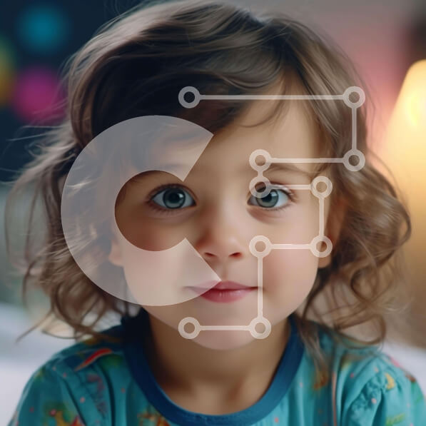 Intra Συλλεκτικό Ξύλινο Παζλ Plywood  4mm - Νεαρό κορίτσι που χαμογελά στις πιτζάμες Σε Ξύλινο Κουτί - Διαστάσεις Puzzle: 10x10 cm – 25 κομμάτια