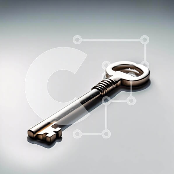 Intra Συλλεκτικό Ξύλινο Παζλ Plywood  4mm - Μεγάλο γυαλιστερό κλειδί στο προσκήνιο Σε Ξύλινο Κουτί - Διαστάσεις: 10x10 cm – 25 κομμάτια