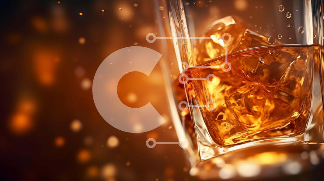 Σετ των 2 Intra Συλλεκτικό Ξύλινο Παζλ Plywood  4mm - Ποτήρι ουίσκι με παγάκια Σε Ξύλινο Κουτί - Διαστάσεις: 10x10 cm – 25 κομμάτια