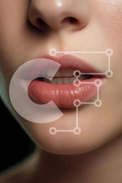 Intra Συλλεκτικό Ξύλινο Παζλ Plywood  4mm - Κοντινό πλάνο του γυναικείου προσώπου με μακιγιάζ Σε Ξύλινο Κουτί - Διαστάσεις Puzzle: 10x10 cm – 25 κομμάτια