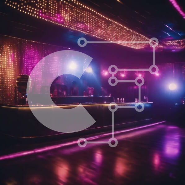 Intra Συλλεκτικό Ξύλινο Παζλ Plywood  4mm - Μυστηριώδης και φιλόξενη ατμόσφαιρα κλαμπ Σε Ξύλινο Κουτί - Διαστάσεις Puzzle: 10x10 cm – 25 κομμάτια