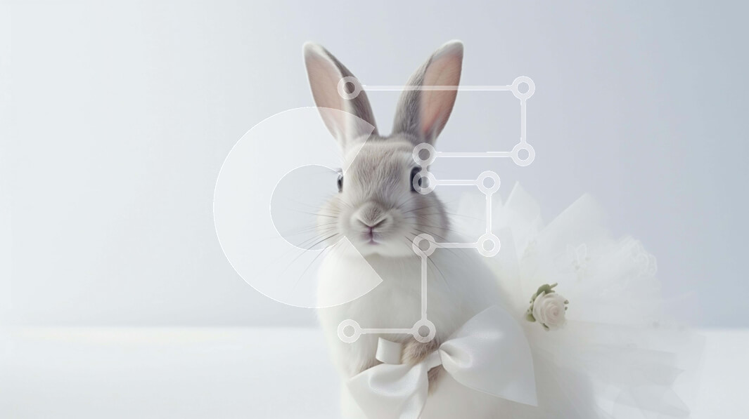 Intra Συλλεκτικό Ξύλινο Παζλ Plywood  4mm - Λευκό Λαγουδάκι με κομψό Tutu και παπιγιόν Σε Ξύλινο Κουτί - Διαστάσεις: 10x10 cm – 25 κομμάτια