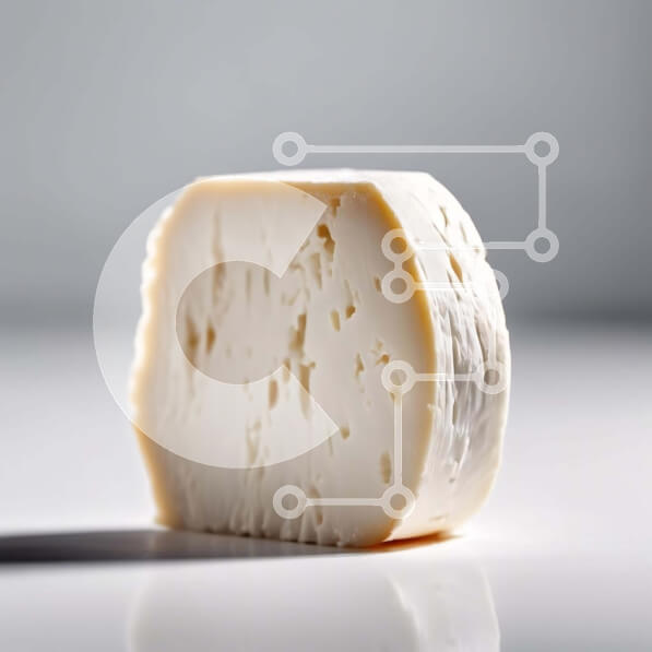 Σετ των 2 Intra Συλλεκτικό Ξύλινο Παζλ Plywood  4mm - Λευκό τυρί σε υπόλευκο φόντο Σε Ξύλινο Κουτί - Διαστάσεις: 10x10 cm – 25 κομμάτια