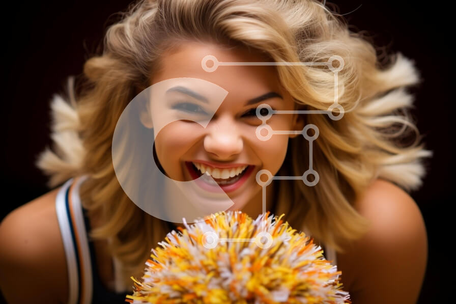 Intra Συλλεκτικό Ξύλινο Παζλ Plywood  4mm - Χαμογελαστή Μαζορέτα με Pom-Pom Σε Ξύλινο Κουτί - Διαστάσεις Puzzle: 10x10 cm – 25 κομμάτια