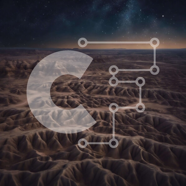 Intra Συλλεκτικό Ξύλινο Παζλ Plywood  4mm - Έναστρο τοπίο της ερήμου με αεροπλάνο Σε Ξύλινο Κουτί - Διαστάσεις: 10x10 cm – 25 κομμάτια