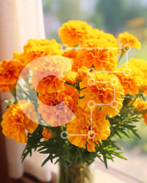 Intra Συλλεκτικό Ξύλινο Παζλ Plywood  4mm - Γυάλινο βάζο με κίτρινα λουλούδια Σε Ξύλινο Κουτί - Διαστάσεις: 10x10 cm – 25 κομμάτια