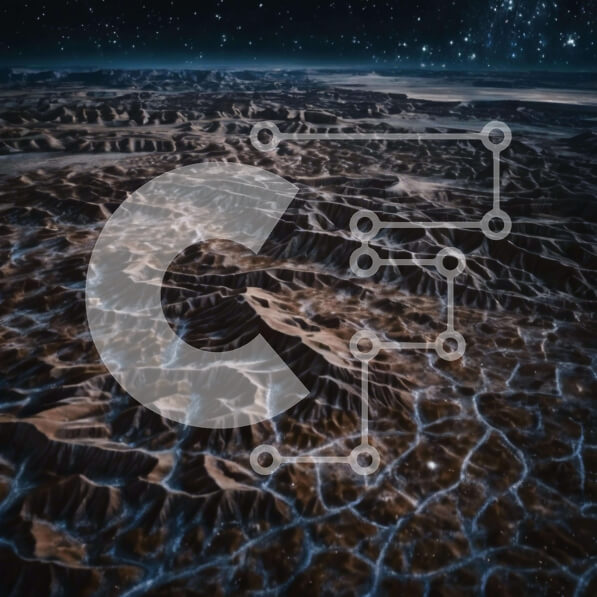 Intra Συλλεκτικό Ξύλινο Παζλ Plywood  4mm - Έρημο τοπίο με βουνά και αστέρια Σε Ξύλινο Κουτί - Διαστάσεις: 10x10 cm – 25 κομμάτια