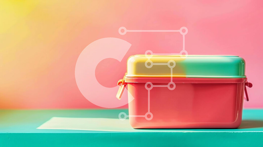 Σετ των 2 Intra Συλλεκτικό Ξύλινο Παζλ Plywood  4mm - Πολύχρωμο μεσημεριανό κουτί στο τραπέζι Σε Ξύλινο Κουτί - Διαστάσεις: 10x10 cm – 25 κομμάτια