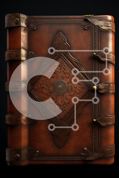 Intra Συλλεκτικό Ξύλινο Παζλ Plywood  4mm - Vintage δερμάτινο βιβλίο με κουμπιά Σε Ξύλινο Κουτί - Διαστάσεις Puzzle: 10x10 cm – 25 κομμάτια