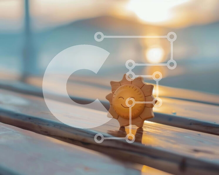 Intra Συλλεκτικό Ξύλινο Παζλ Plywood  4mm - Ξύλινος ήλιος παιχνιδιών σε εξωτερικό πάγκο Σε Ξύλινο Κουτί - Διαστάσεις Puzzle: 10x10 cm – 25 κομμάτια