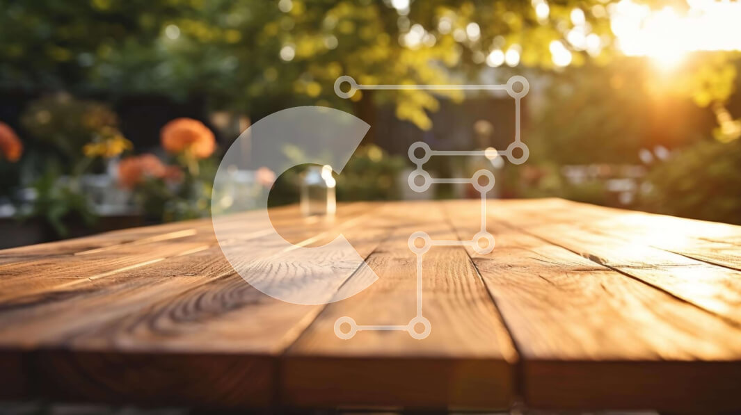 Intra Συλλεκτικό Ξύλινο Παζλ Plywood  4mm - Ξύλινο τραπέζι σε εξωτερικό χώρο Σε Ξύλινο Κουτί - Διαστάσεις Puzzle: 10x10 cm – 25 κομμάτια