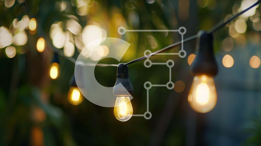 Intra Συλλεκτικό Ξύλινο Παζλ Plywood  4mm - Σειρά από λαμπτήρες σε κλαδιά δέντρων Σε Ξύλινο Κουτί - Διαστάσεις Puzzle: 10x10 cm – 25 κομμάτια