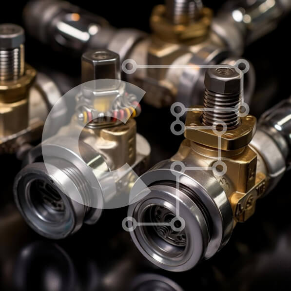 Intra Συλλεκτικό Ξύλινο Παζλ Plywood  4mm - Βαλβίδες χρυσού και αργύρου για ρύθμιση ροής υγρών Σε Ξύλινο Κουτί - Διαστάσεις Puzzle: 10x10 cm – 25 κομμάτια