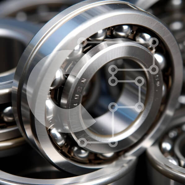 Intra Συλλεκτικό Ξύλινο Παζλ Plywood  4mm - Κοντινό πλάνο ρουλεμάν από ανοξείδωτο χάλυβα Σε Ξύλινο Κουτί - Διαστάσεις Puzzle: 10x10 cm – 25 κομμάτια