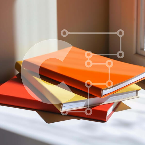 Intra Συλλεκτικό Ξύλινο Παζλ Plywood  4mm - Πολύχρωμα βιβλία στοιβαγμένα μπροστά από ένα παράθυρο Σε Ξύλινο Κουτί - Διαστάσεις Puzzle: 10x10 cm – 25 κομμάτια