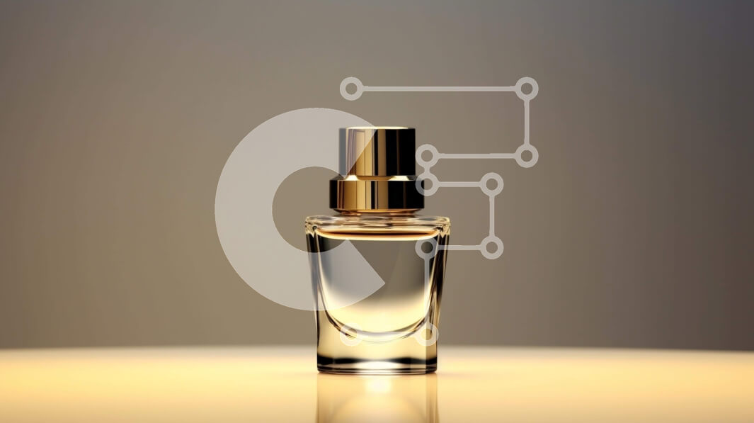 Intra Συλλεκτικό Ξύλινο Παζλ Plywood  4mm - Άδειο μπουκάλι αρώματος σε φωτισμένο τραπέζι Σε Ξύλινο Κουτί - Διαστάσεις Puzzle: 10x10 cm – 25 κομμάτια