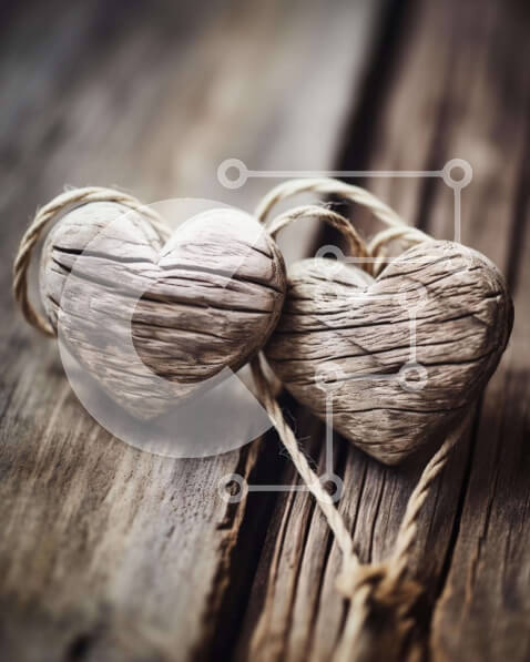 Intra Συλλεκτικό Ξύλινο Παζλ Plywood  4mm - Ξύλινη διακόσμηση σε σχήματα καρδιάς Σε Ξύλινο Κουτί - Διαστάσεις Puzzle: 10x10 cm – 25 κομμάτια