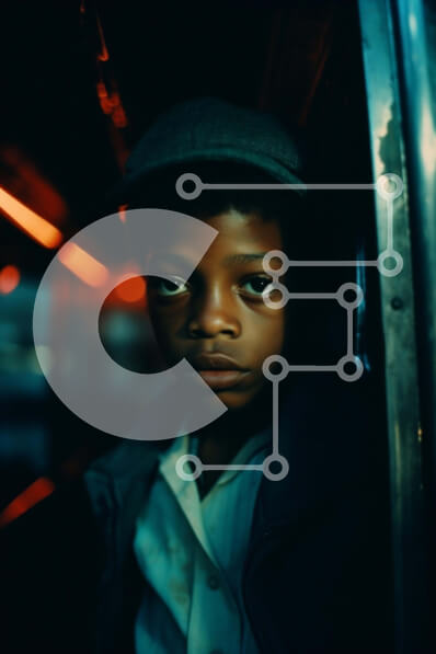 Intra Συλλεκτικό Ξύλινο Παζλ Plywood  4mm - Νεαρό αγόρι που κοιτάζει έξω από το παράθυρο Σε Ξύλινο Κουτί - Διαστάσεις Puzzle: 10x10 cm – 25 κομμάτια