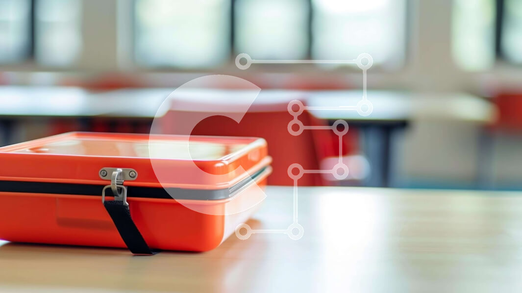 Σετ των 2 Intra Συλλεκτικό Ξύλινο Παζλ Plywood  4mm - Πορτοκαλί κουτί γεύματος σε ξύλινο τραπέζι Σε Ξύλινο Κουτί - Διαστάσεις: 10x10 cm – 25 κομμάτια