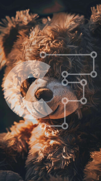 Intra Συλλεκτικό Ξύλινο Παζλ Plywood  4mm - Καφέ αρκουδάκι κάθεται και χαμογελά Σε Ξύλινο Κουτί - Διαστάσεις: 10x10 cm – 25 κομμάτια