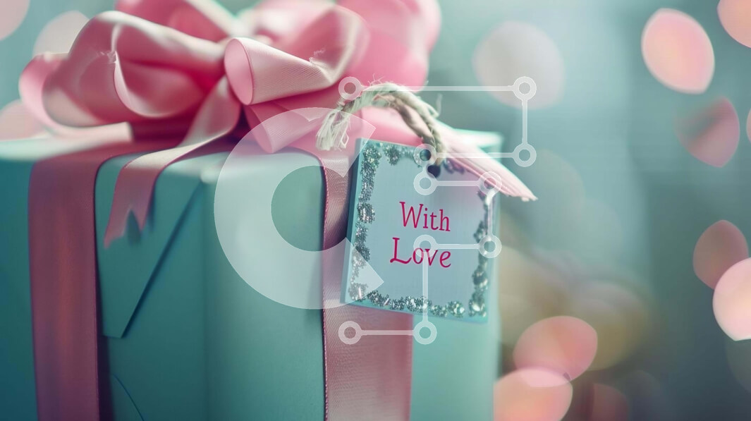 Intra Συλλεκτικό Ξύλινο Παζλ Plywood  4mm - Κουτί δώρου ροζ 'With Love' Σε Ξύλινο Κουτί - Διαστάσεις: 10x10 cm – 25 κομμάτια