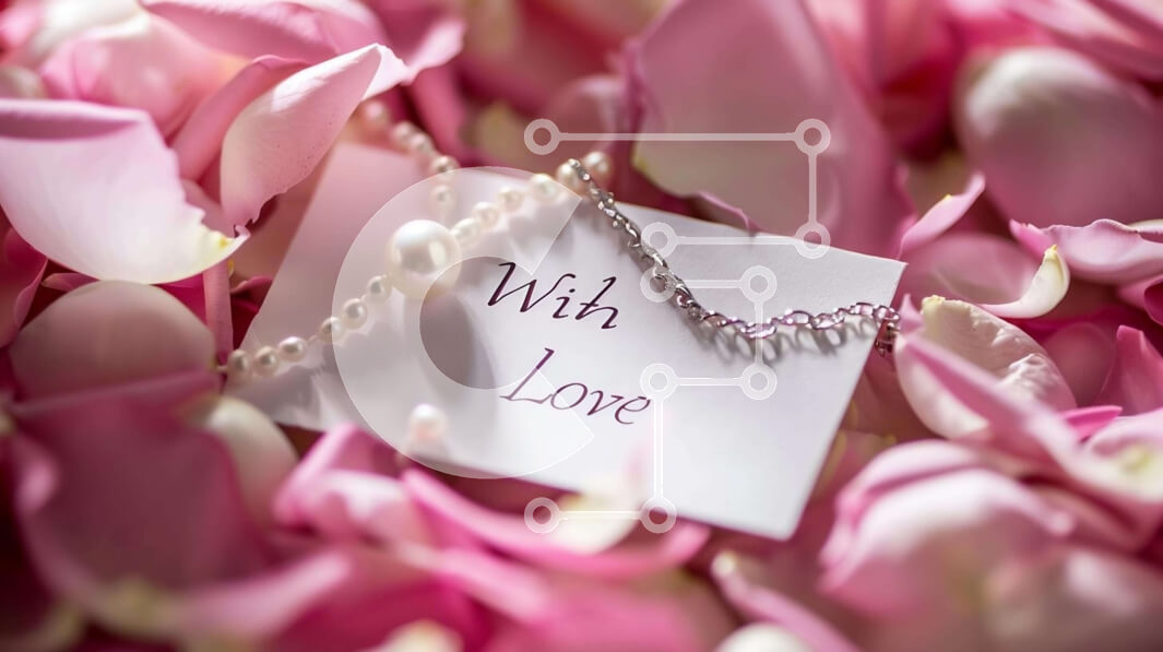 Σετ των 2 Intra Συλλεκτικό Ξύλινο Παζλ Plywood  4mm - Ρομαντική οθόνη με νότα «With Love» και κοσμήματα Σε Ξύλινο Κουτί - Διαστάσεις: 10x10 cm – 25 κομμάτια