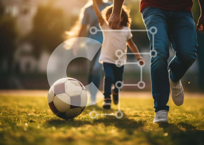 Intra Συλλεκτικό Ξύλινο Παζλ Plywood  4mm - Ποδοσφαιρικό παιχνίδι στο Grass Field Σε Ξύλινο Κουτί - Διαστάσεις Puzzle: 10x10 cm – 25 κομμάτια