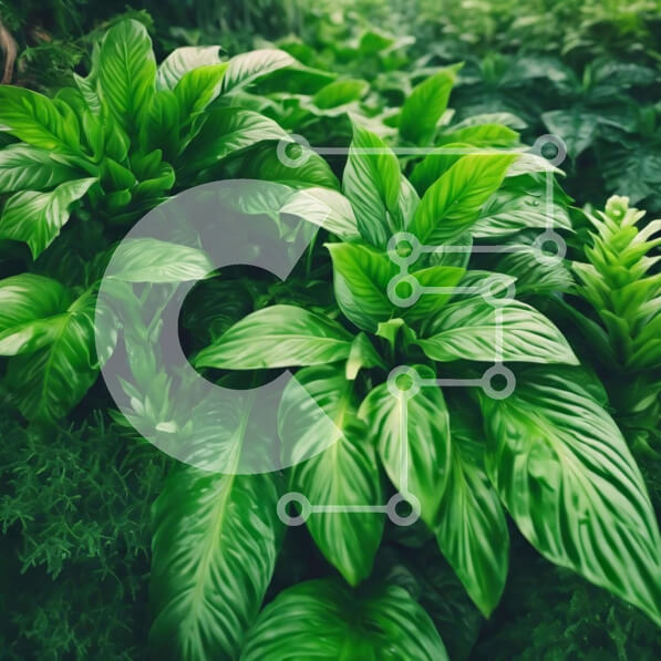 Intra Συλλεκτικό Ξύλινο Παζλ Plywood  4mm - Πράσινα φυτά με βασιλικό, λαχανό, κόλιανδρο και μαϊντανό σε άνθιση Σε Ξύλινο Κουτί - Διαστάσεις: 10x10 cm – 25 κομμάτια