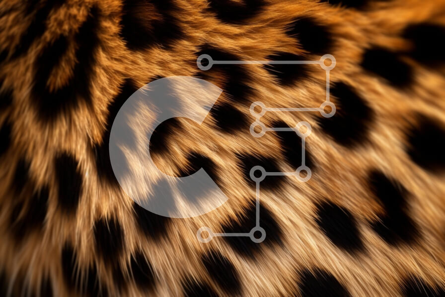 Intra Συλλεκτικό Ξύλινο Παζλ Plywood  4mm - Κοντινό πλάνο γούνας τσιτάχ με κηλίδες Σε Ξύλινο Κουτί - Διαστάσεις: 10x10 cm – 25 κομμάτια