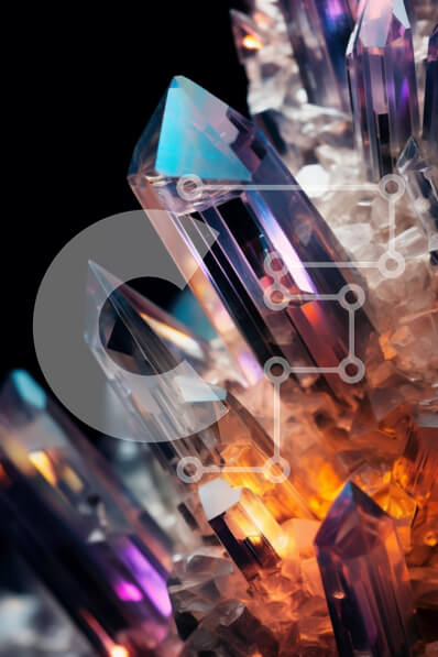 Σετ των 2 Intra Συλλεκτικό Ξύλινο Παζλ Plywood  4mm - Συστάδα Κρυστάλλων και Ορυκτών Σε Ξύλινο Κουτί - Διαστάσεις: 10x10 cm – 25 κομμάτια