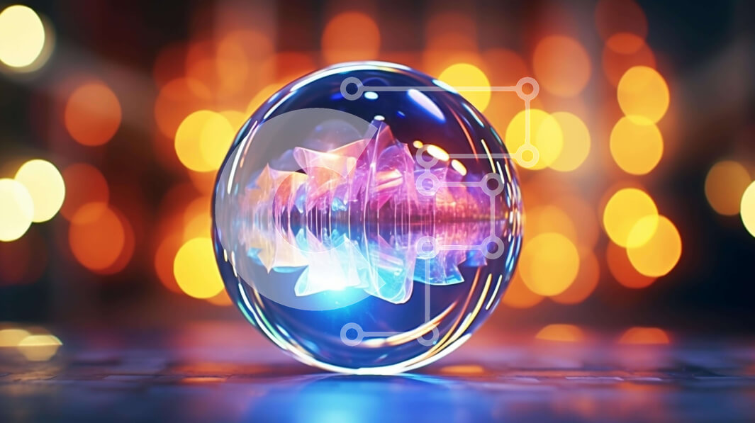 Intra Συλλεκτικό Ξύλινο Παζλ Plywood  4mm - Αφηρημένο σχέδιο γυάλινων σφαιρών Σε Ξύλινο Κουτί - Διαστάσεις Puzzle: 10x10 cm – 25 κομμάτια