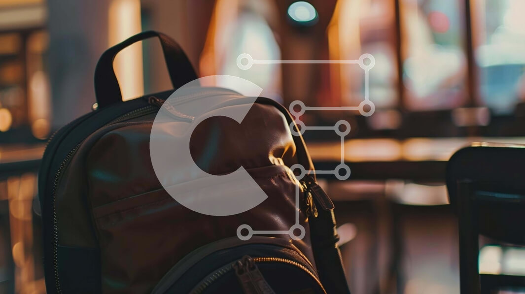 Intra Συλλεκτικό Ξύλινο Παζλ Plywood  4mm - Σακίδιο πλάτης στο τραπέζι Σε Ξύλινο Κουτί - Διαστάσεις: 10x10 cm – 25 κομμάτια