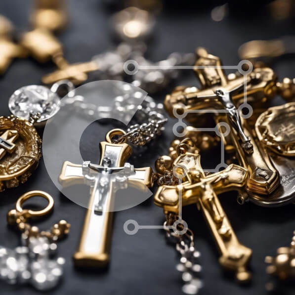 Intra Συλλεκτικό Ξύλινο Παζλ Plywood  4mm - Συλλογή Θρησκευτικών και Διακοσμητικών Κοσμημάτων Σε Ξύλινο Κουτί - Διαστάσεις Puzzle: 10x10 cm – 25 κομμάτια