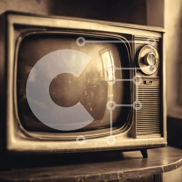 Intra Συλλεκτικό Ξύλινο Παζλ Plywood  4mm - Vintage Ασπρόμαυρη Τηλεόραση Σε Ξύλινο Κουτί - Διαστάσεις Puzzle: 10x10 cm – 25 κομμάτια