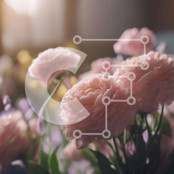 Intra Συλλεκτικό Ξύλινο Παζλ Plywood  4mm - Βάζο με ροζ λουλούδια με το φως του ήλιου Σε Ξύλινο Κουτί - Διαστάσεις: 10x10 cm – 25 κομμάτια