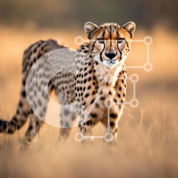 Intra Συλλεκτικό Ξύλινο Παζλ Plywood  4mm - Τσίτα στο γρασίδι Σε Ξύλινο Κουτί - Διαστάσεις: 10x10 cm – 25 κομμάτια