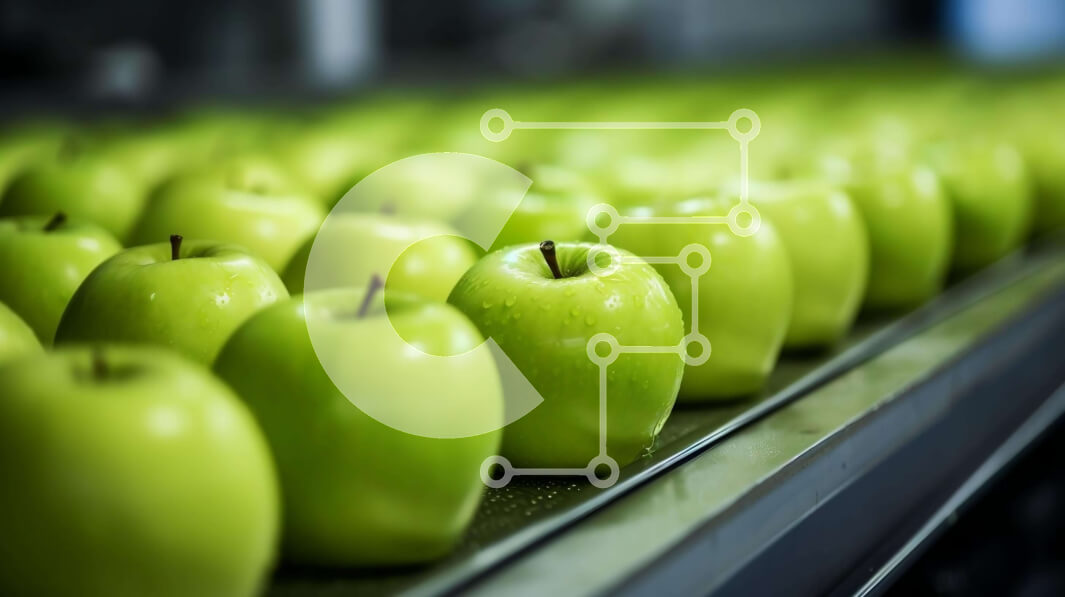 Σετ των 2 Intra Συλλεκτικό Ξύλινο Παζλ Plywood  4mm - Μεταφορική ταινία με πράσινα μήλα Σε Ξύλινο Κουτί - Διαστάσεις: 10x10 cm – 25 κομμάτια