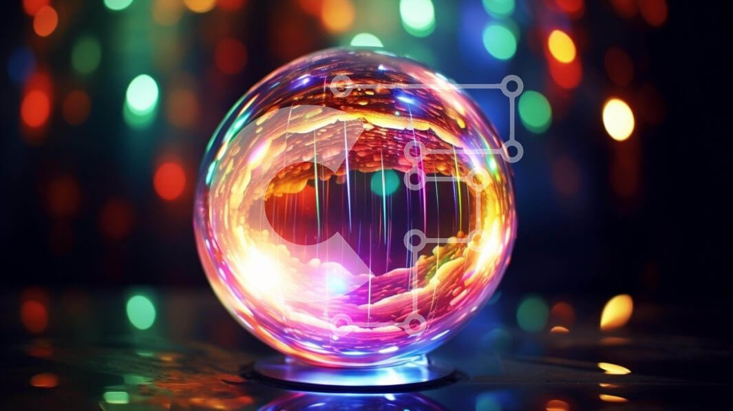 Intra Συλλεκτικό Ξύλινο Παζλ Plywood  4mm - Πολύχρωμη γυάλινη μπάλα που επιπλέει στον αέρα Σε Ξύλινο Κουτί - Διαστάσεις Puzzle: 10x10 cm – 25 κομμάτια