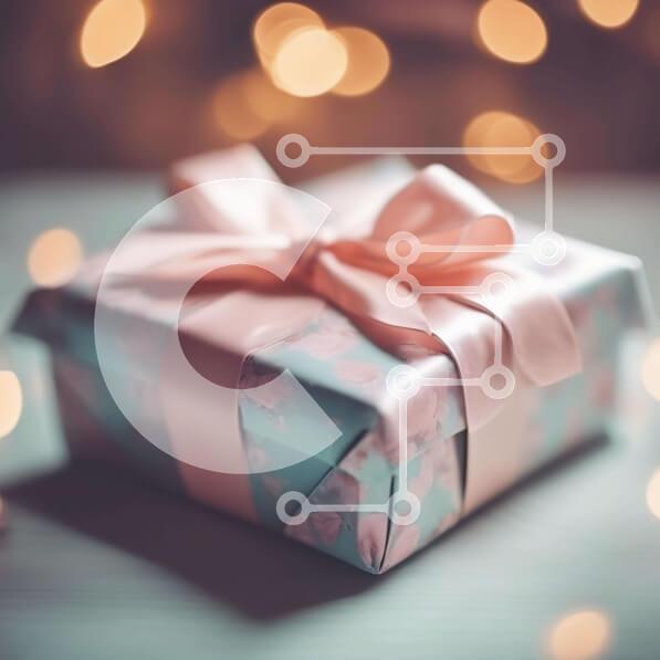 Intra Συλλεκτικό Ξύλινο Παζλ Plywood  4mm - Εορταστικό δώρο με κείμενο «Καλές Γιορτές». Σε Ξύλινο Κουτί - Διαστάσεις: 10x10 cm – 25 κομμάτια